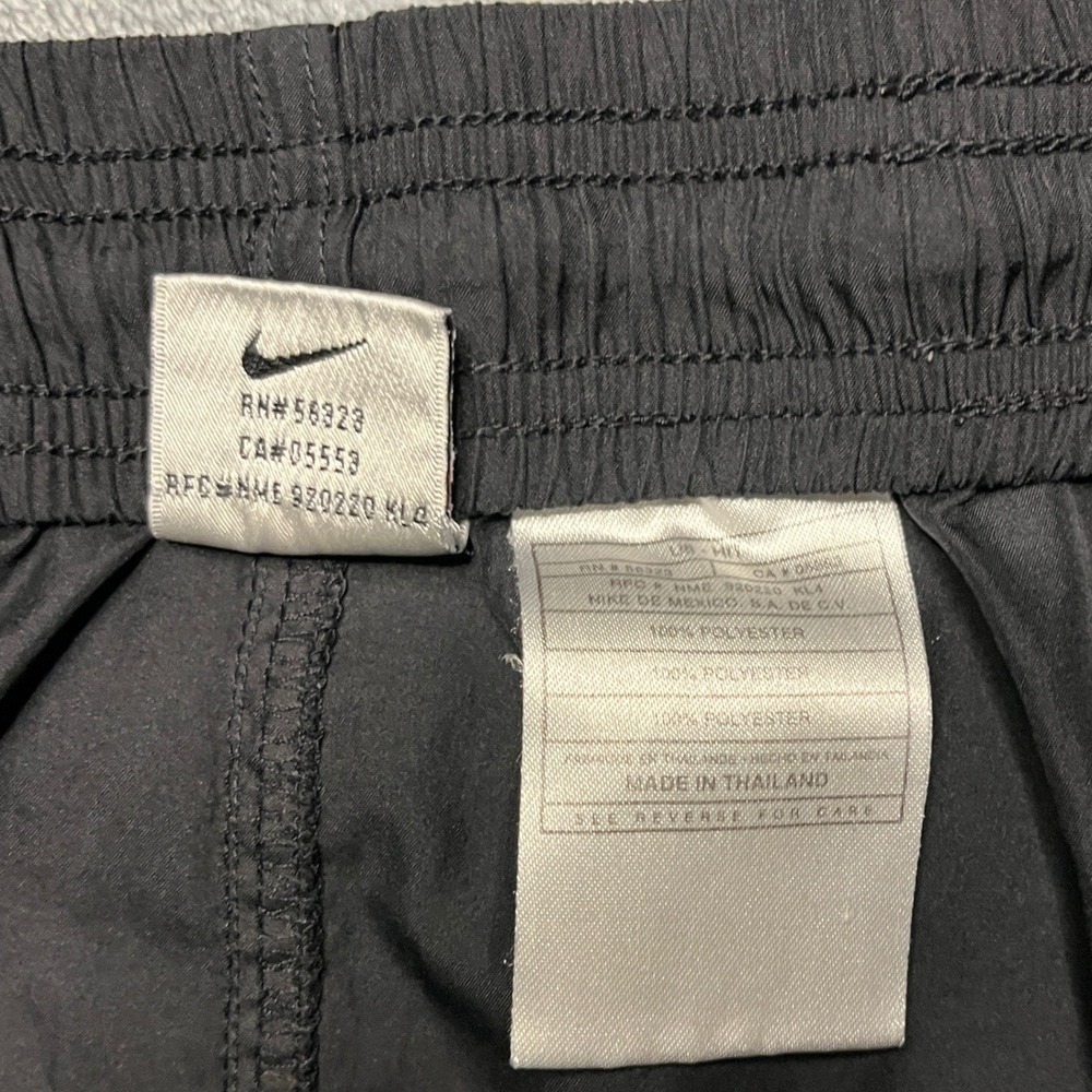 VTG Nike Mens XL Black Athletic Shorts 90s Y2K Stripe Gym Running Gym Coach - Picture 10 of 10
